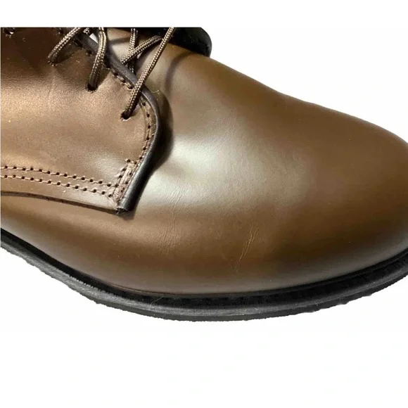 Vibram Rich Brown Leather Derbys display picture 3